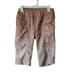 Jamie Sadock Bermuda Golf Athletic Shorts Womens 8 Tan Ombre Pockets